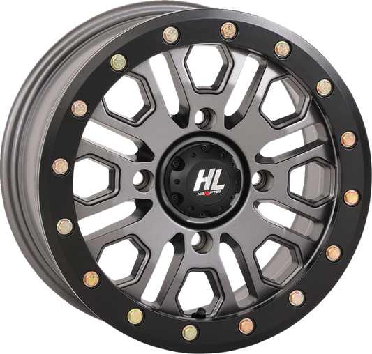 HIGH LIFTER Wheel - HL23 Beadlock - Front/Rear - Gun Metal Gray - 14x7 - 4/137 - 5+2 (+38 mm) 14HL23-1537