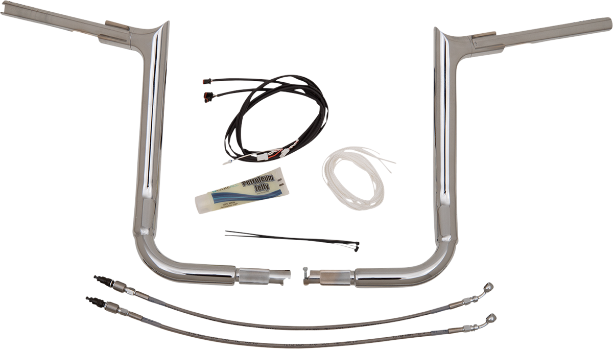 FAT BAGGERS INC. Handlebar Kit - Pointed Top - 14" - Chrome 809214