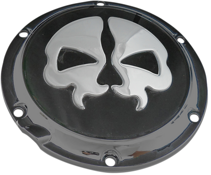 DRAG SPECIALTIES Split Skull Derby Cover - Black 78044B