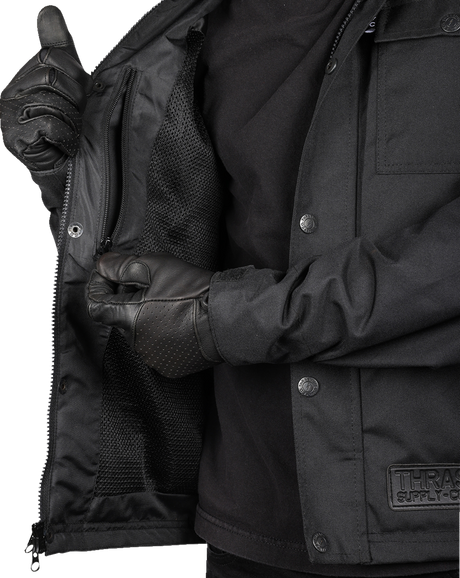THRASHIN SUPPLY CO. Atlas v2 Riding Jacket - Black - Medium TMJ-09-09