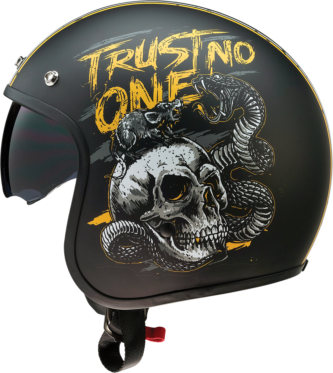 Z1R Saturn Helmet - Trust No One - Black/Yellow - XL 0104-2856