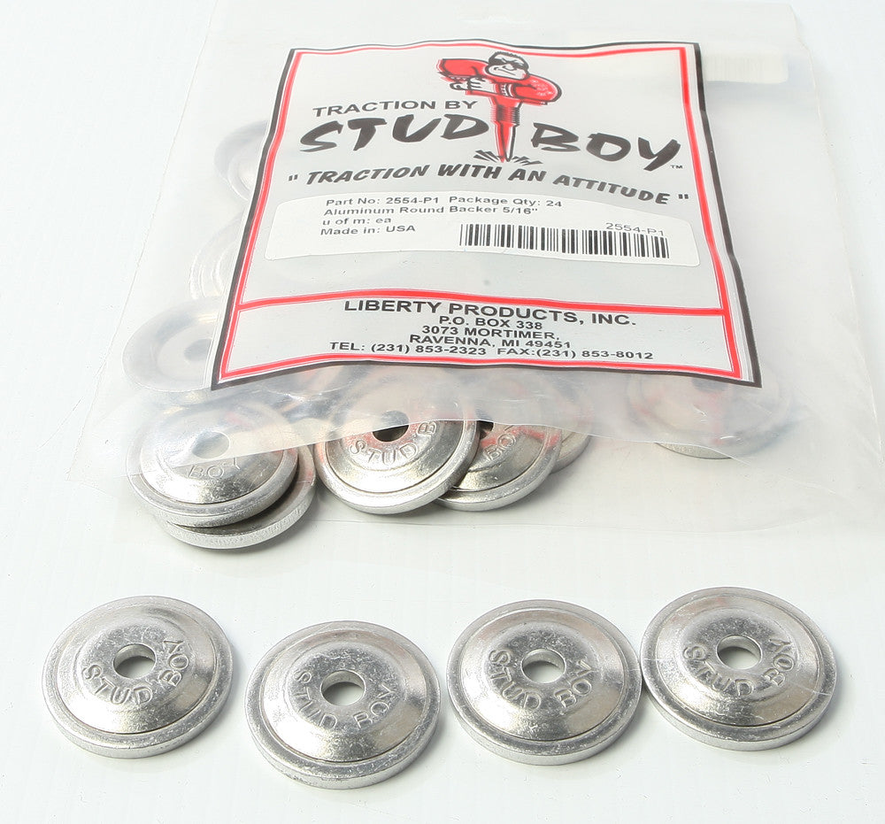 STUD BOY Power Plate Round Backers 24/Pk 2554-P1