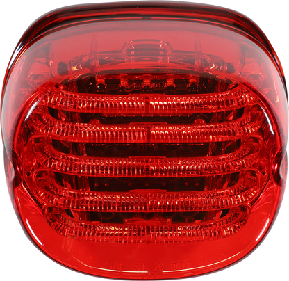 CUSTOM DYNAMICS Taillight - without License Plate Illumination Window - Red PB-TL-LP-R