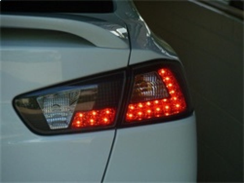 Spyder Mitsubishi Lancer/Evolution X 08-14 LED Tail Lights Smke ALT-YD-MITEVO1008-LED-SM 5030399