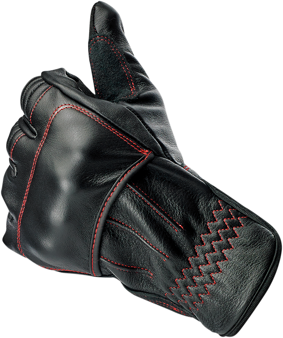 BILTWELL Belden Gloves - Redline - Small 1505-0108-302