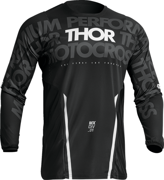 THOR Pulse Mono Jersey - Black/White - Large 2910-7099