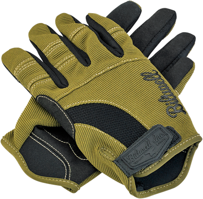 BILTWELL Moto Gloves - Olive/Black - XL 1501-0309-005