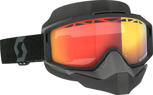 SCOTT Split Snow Goggles - OTG - Light Sensitive - Black - Red Chrome 285542-0001341