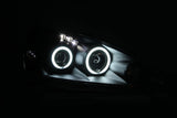 ANZO 2005-2006 Acura Rsx Projector Headlights w/ Halo Black 121197