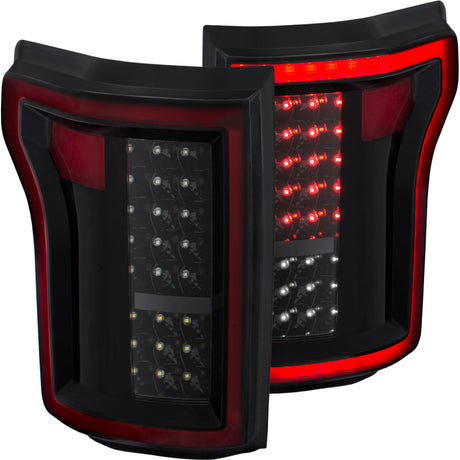 ANZO 2015-2016 Ford F-150 LED Taillights Black 311261