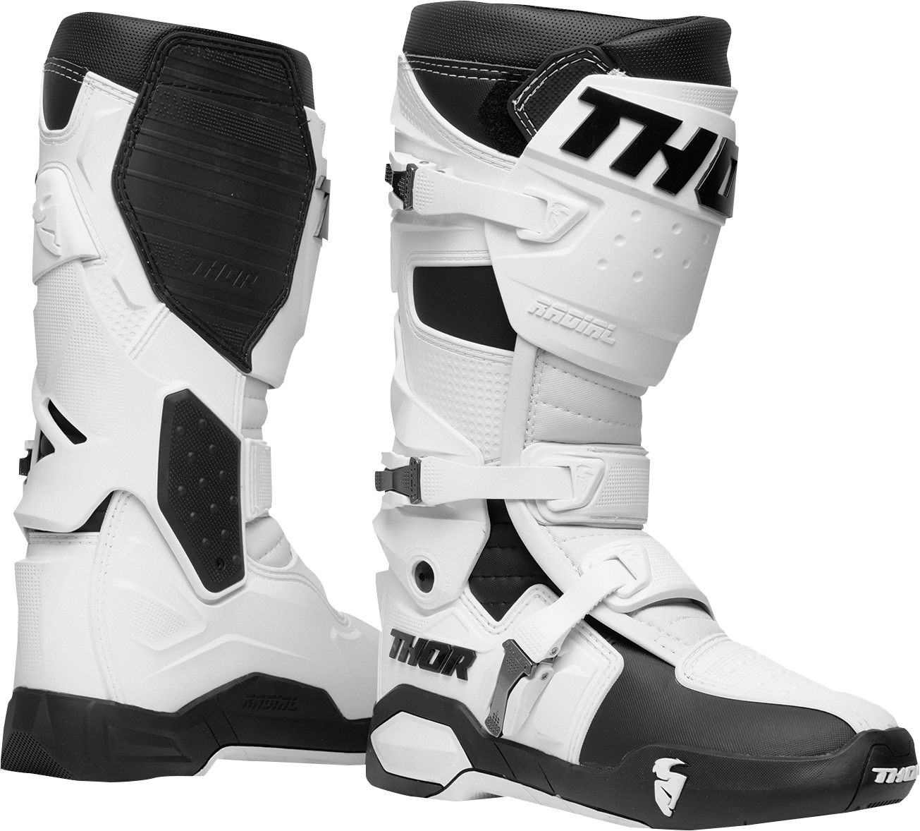 THOR Radial Boots - White - Size 7 3410-2271