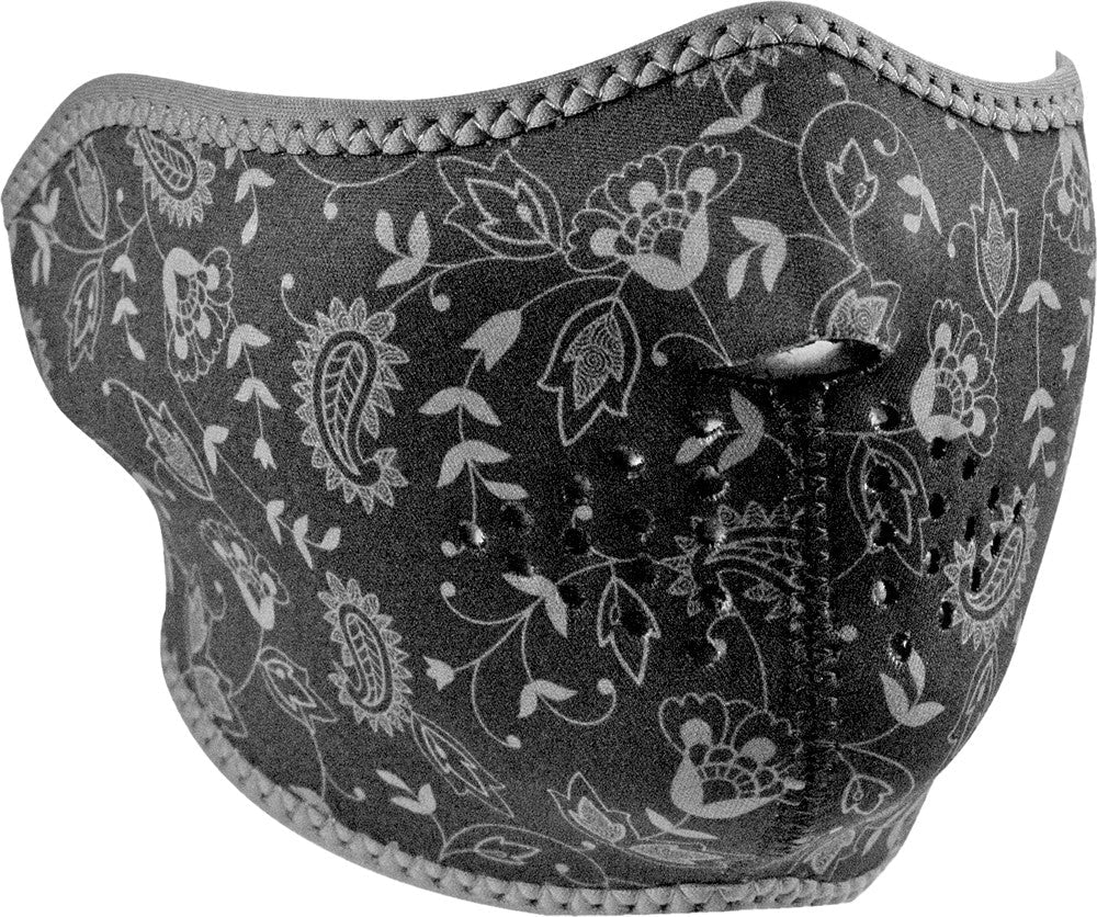 ZAN Neoprene Half Mask Dark Paisley WNFM102H