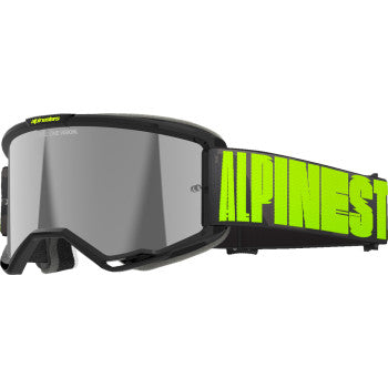 ALPINESTARS GOGGLES Vision 5 Goggle - Hollow - Charcoal/Yellow Fluo - Silver Mirror 5102225-1470