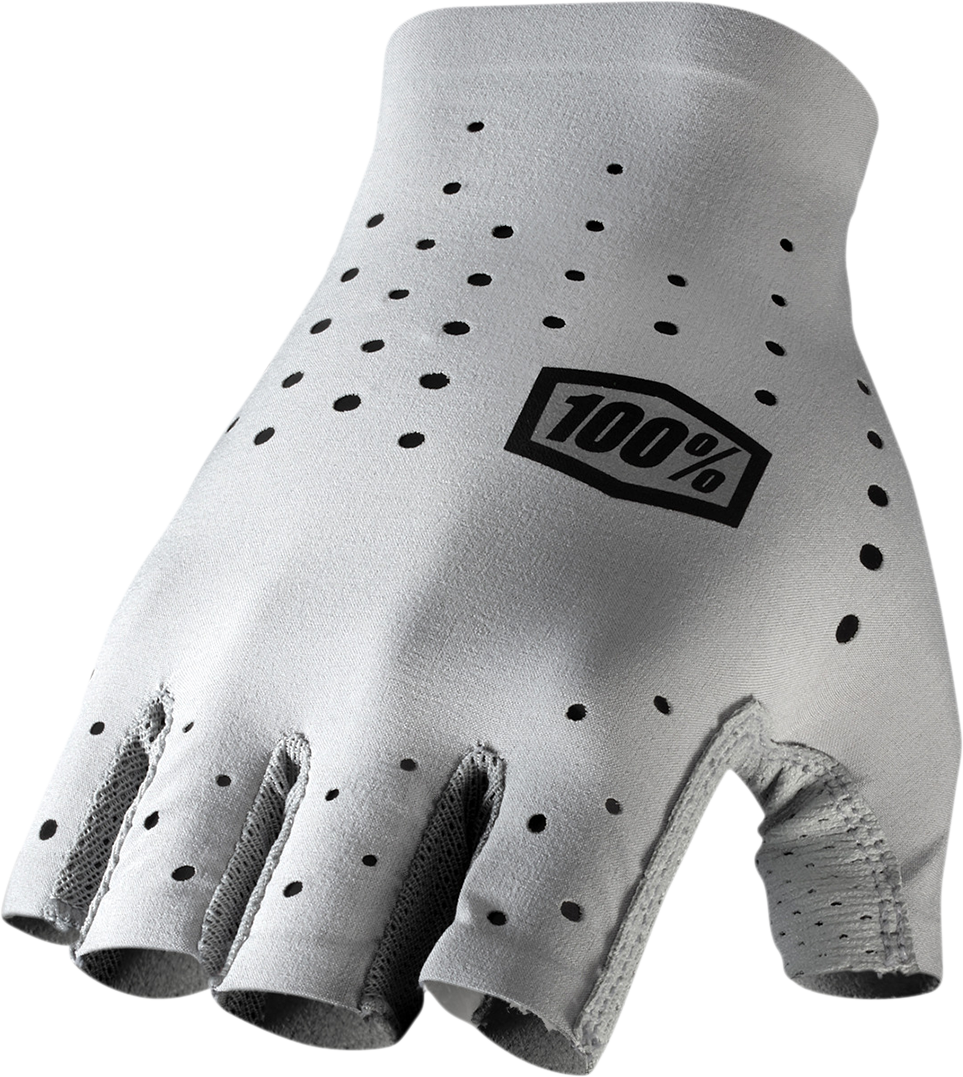100% Sling Short Finger Gloves - Gray - XL 10021-00008