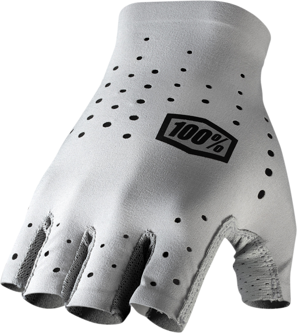 100% Sling Short Finger Gloves - Gray - Small 10021-00005