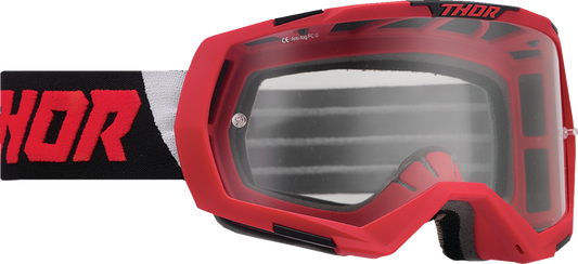 THOR Regiment Goggles - Red/Black - Clear 2601-2800