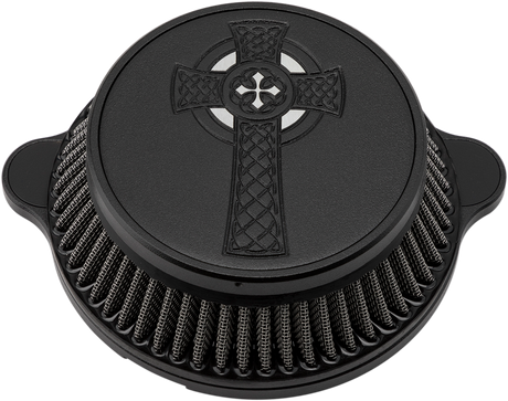 LA CHOPPERS Celtic Cross Air Cleaner - Black - M8 LA-2397-03B