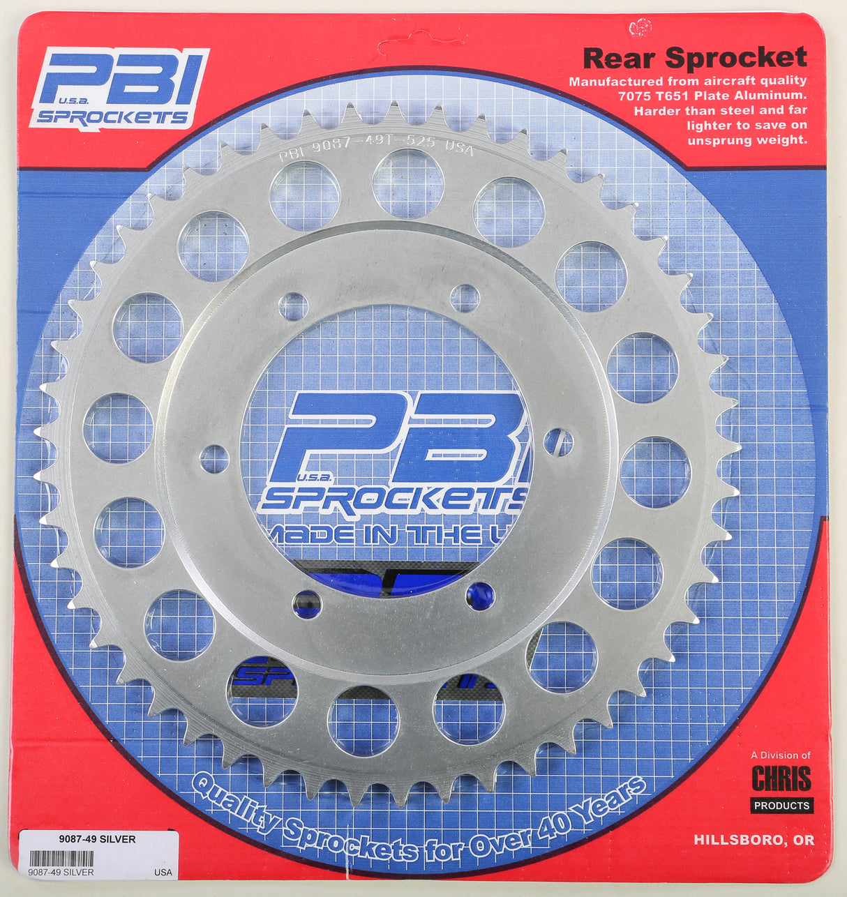 PBIRear Sprocket 49t-525 Tri9087-49-3
