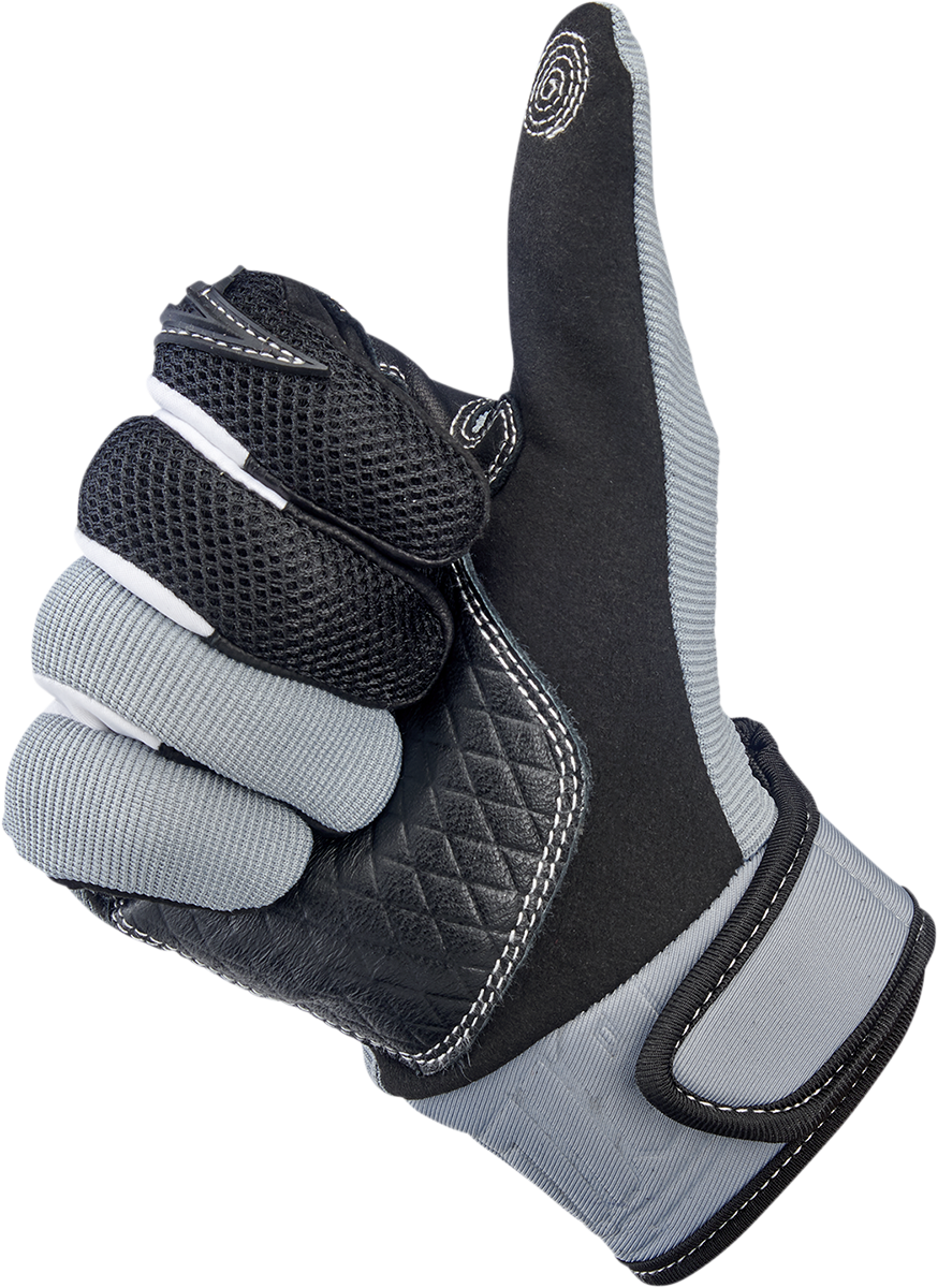 BILTWELL Baja Gloves - Gray - Small 1508-1101-302