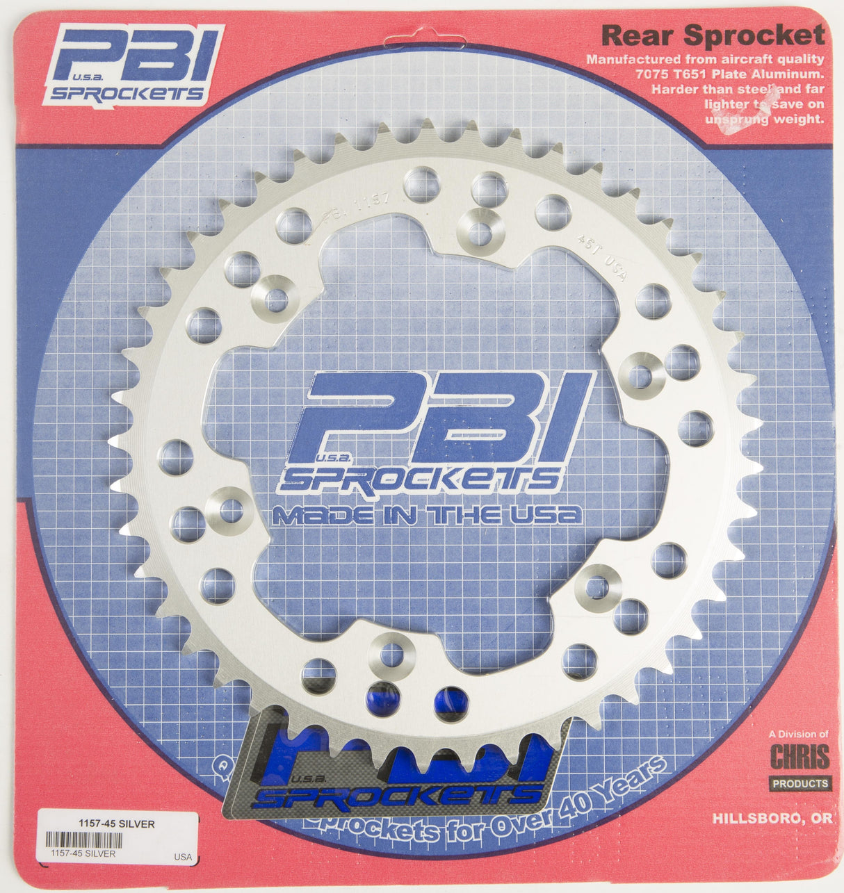 PBIRear Sprocket Aluminum 45t-520 Husq/Suz1157-45-3