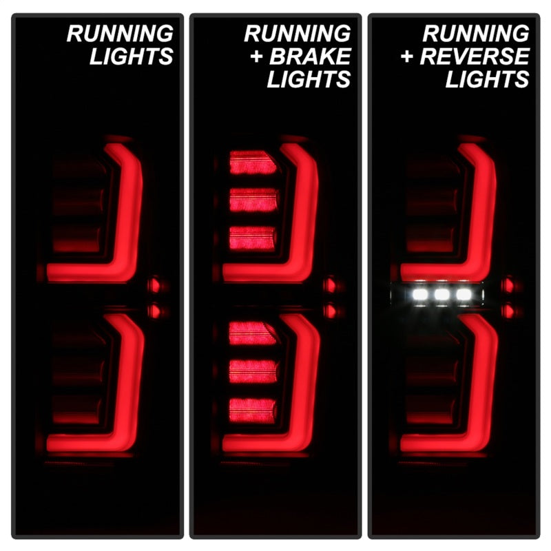 Spyder GMC Sierra 19-20 Incandescent Bulb Model Only LED Tail Lights - Black ALT-YD-GS19-LED-BK 5000286