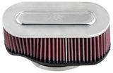 K&N Marine Engine Flame Arrestor 8.625in Base O/S Length / 4.5in Base O/S Width / 3.25in Height 59-5020