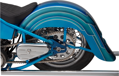 KLOCK WERKS Benchmark 4" Stretched Rear Fender - Frenched - Steel - For Custom Application KWF-02-0400