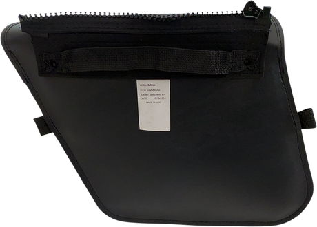 WILLIE & MAX LUGGAGE Brass Monkey Saddlebags - Slant - Brass - Small 59588-08