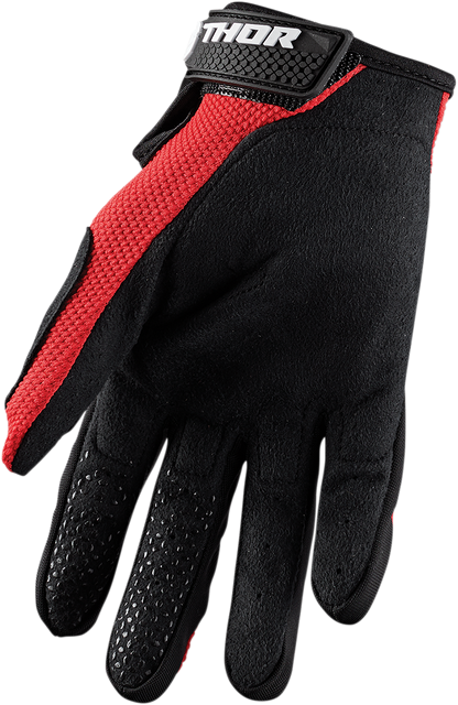 THOR Sector Gloves - Red/Black - Medium 3330-5873