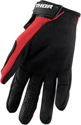 THOR Sector Gloves - Red/Black - Large 3330-5874