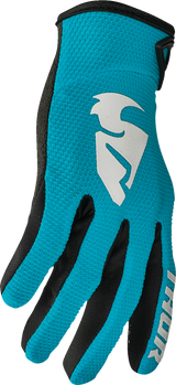 THOR Women's Sector Gloves - Aqua/Vintage White - Large 3331-0248