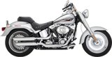 VANCE & HINES 3" Twin Slash Slip-On Muffler - Chrome Fat Boy  2010-2017 16343