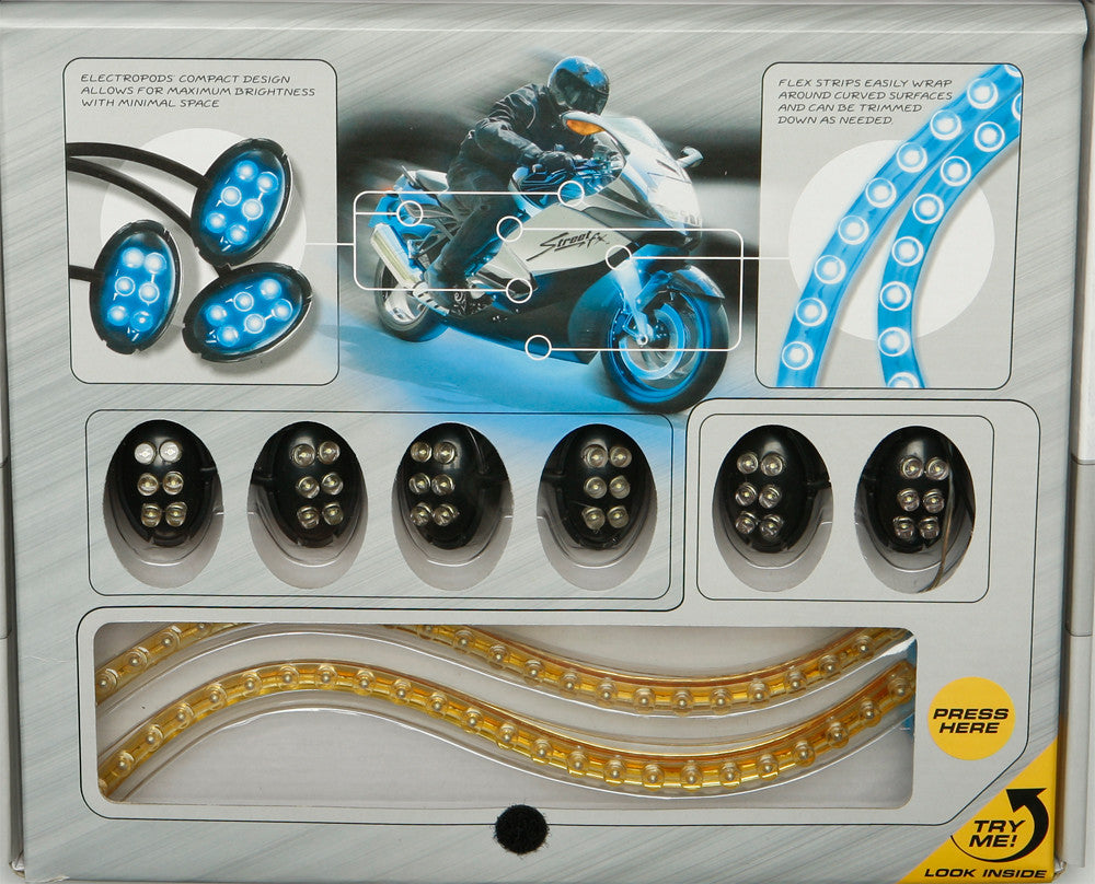 STREETFX Pro Kit Black W/White Led 1044662