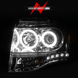 ANZO 2007-2014 Ford Expedition Projector Headlights Chrome 111114