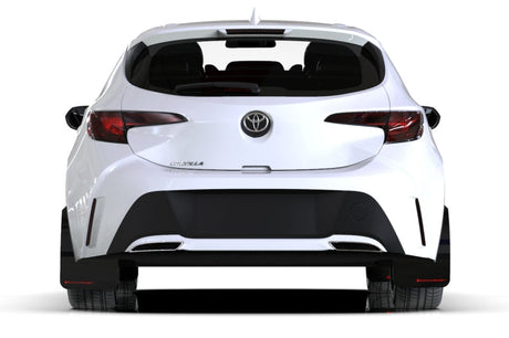 Rally Armor 18-22 Toyota Corolla Hatchback Black UR Mud Flap Red Logo MF67-UR-BLK/RD
