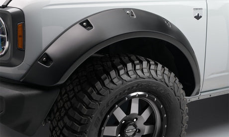 Bushwacker 2021+ Ford Bronco 4-Door Pocket Style Flares 4pc - Black 20960-02