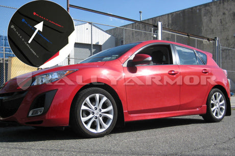 Rally Armor 10-13 Mazda3/Speed3 Black UR Mud Flap w/ Red Logo MF17-UR-BLK/RD