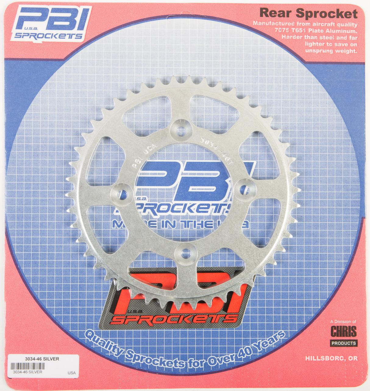 PBIRear Sprocket Aluminum 46t-428 Hon3034-46
