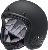 BILTWELL Bonanza Helmet - Flat Black Factory - XS 1001-638-201