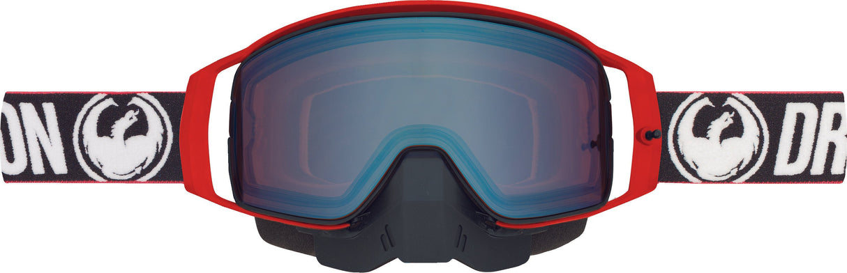 DRAGON Nfx2 Snow Goggle Factory W/Lum Flash Blue Ion + Dark Smoke Le 294636030560