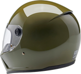 BILTWELL Lane Splitter Helmet - Gloss Olive Green - XS 1004-154-501