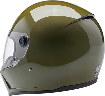 BILTWELL Lane Splitter Helmet - Gloss Olive Green - XL 1004-154-505