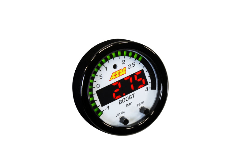 AEM X-Series Boost Pressure -30inHg 60psi Gauge Kit 30-0308