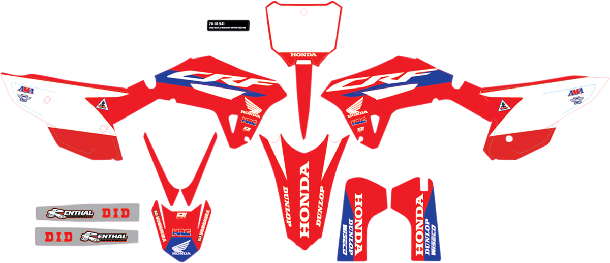 D'COR VISUALS Graphic Kit - Honda HRC 20-10-941