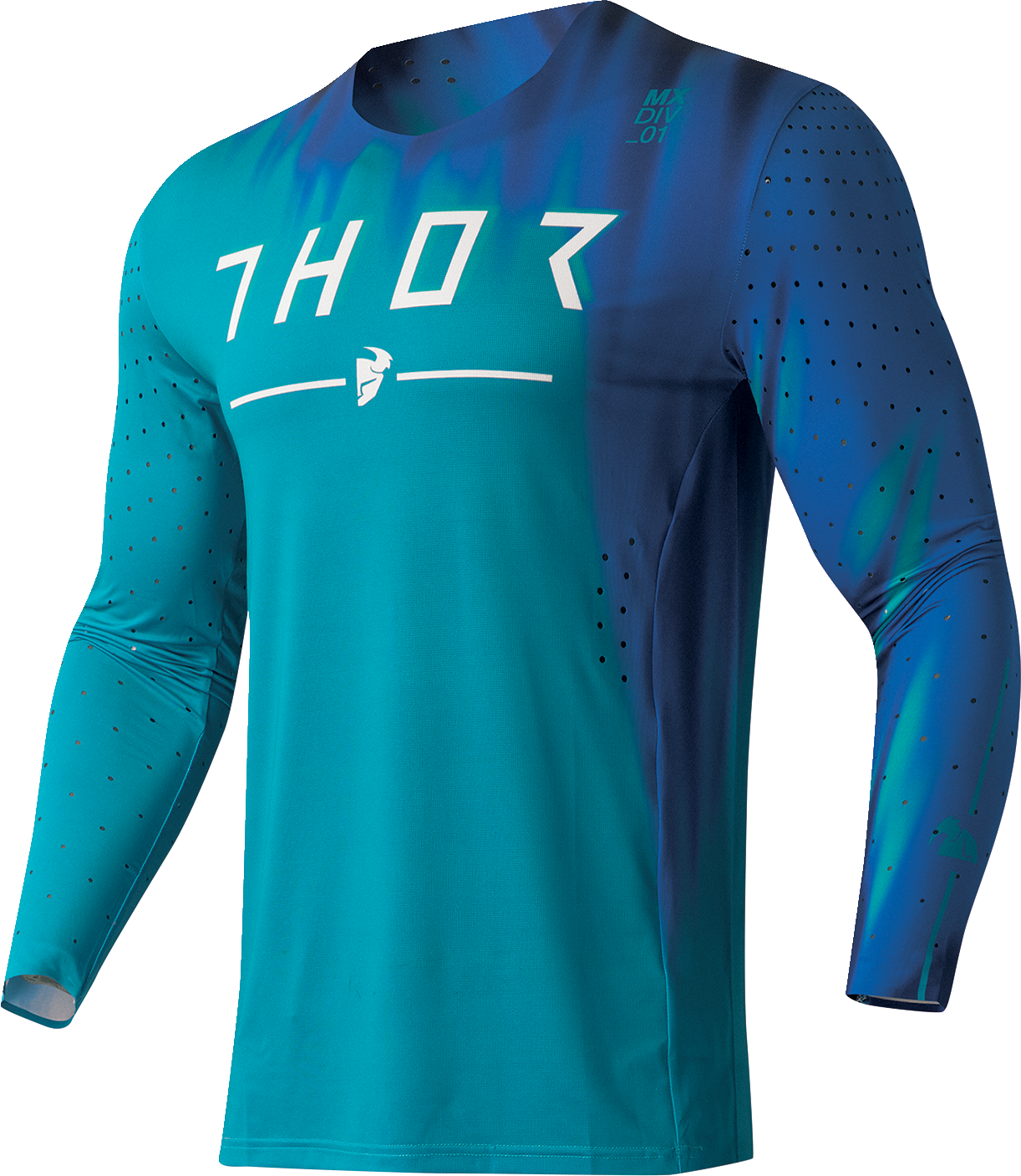 THOR Prime Freeze Jersey - Aqua/Navy - 2XL 2910-7460