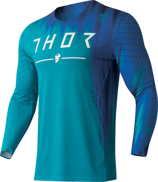 THOR Prime Freeze Jersey - Aqua/Navy - Large 2910-7458