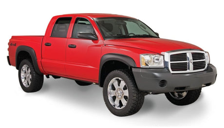 Bushwacker 05-10 Dodge Dakota Crew Cab Fleetside Extend-A-Fender Style Flares 4pc 64.9in Bed - Black 51908-02