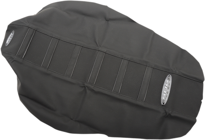 SDG 6-Ribbed Seat Cover - Black Ribs/Black Top/Black Sides 95956