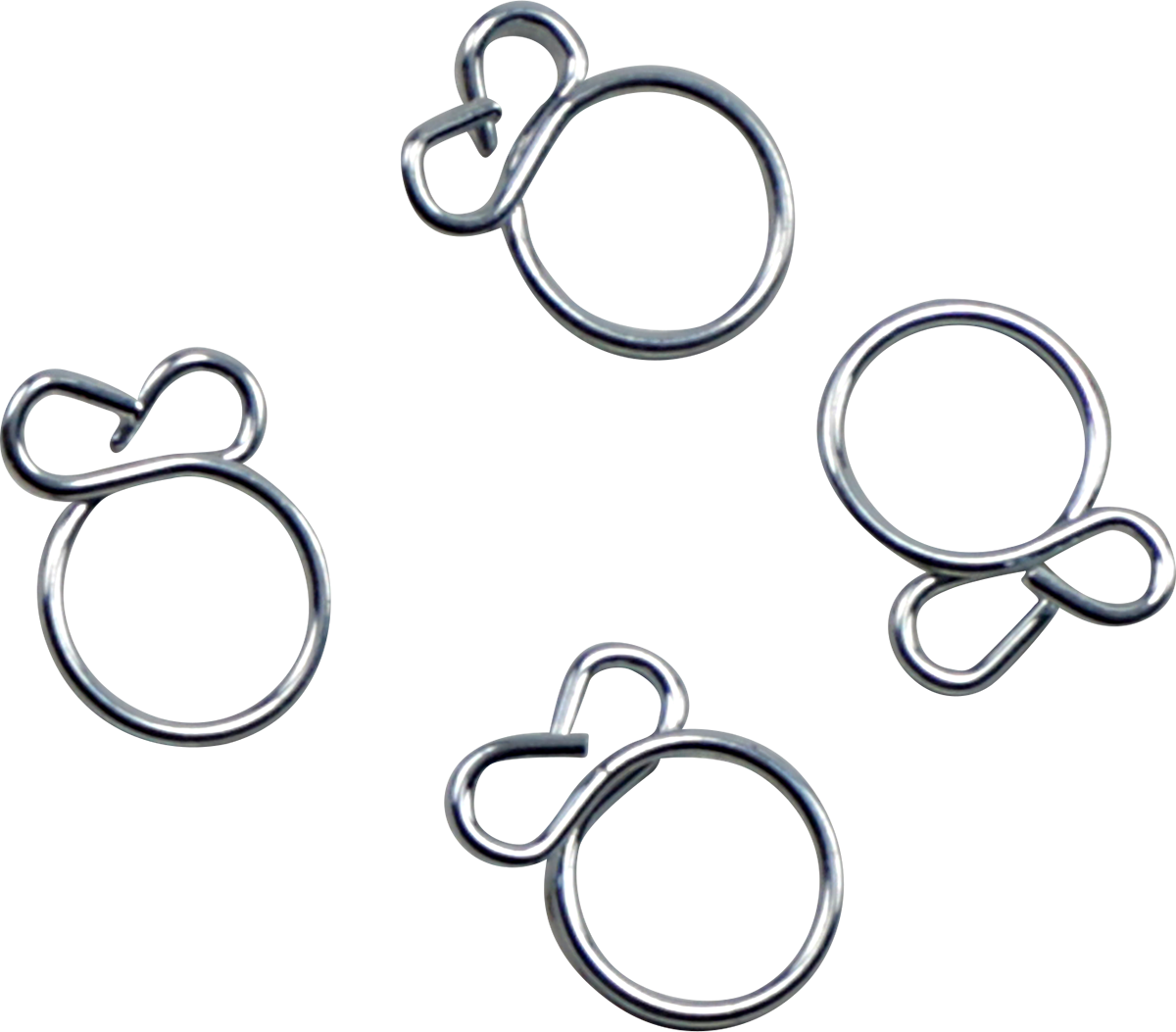 ALL BALLS Refill Kit - Wire Clamp - Silver - 4-Pack FS00058