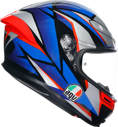 AGV K6 S Helmet - Slashcut - Black/Blue/Red - 2XL 21183950020152X